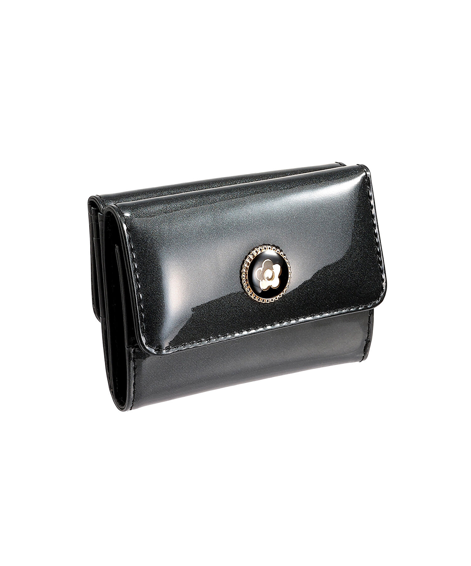 MARY QUANT「ラメエナメル ミニウォレット」|財布|