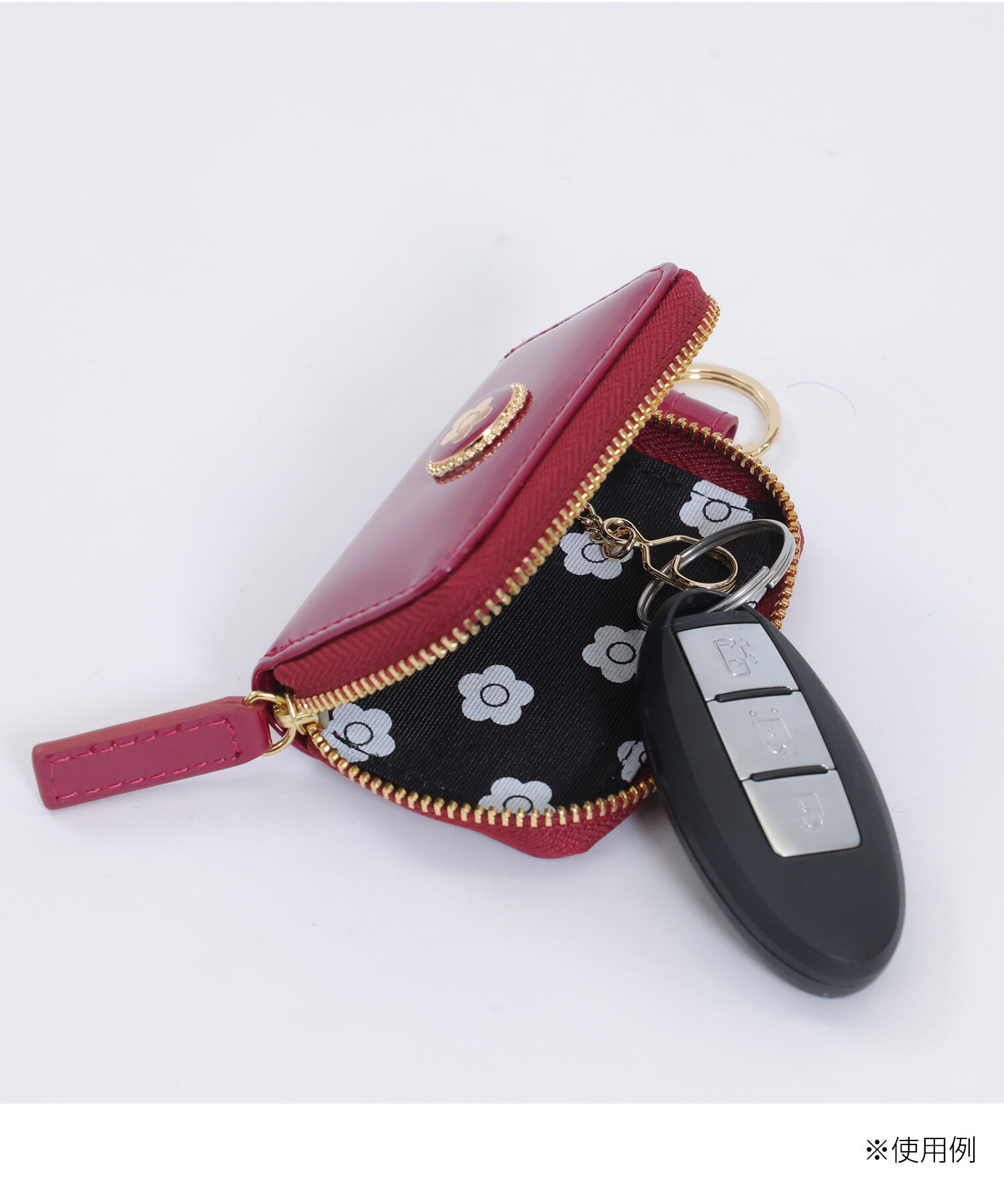 MARY QUANT「ラメエナメル スマートキーケース」|キーケース|