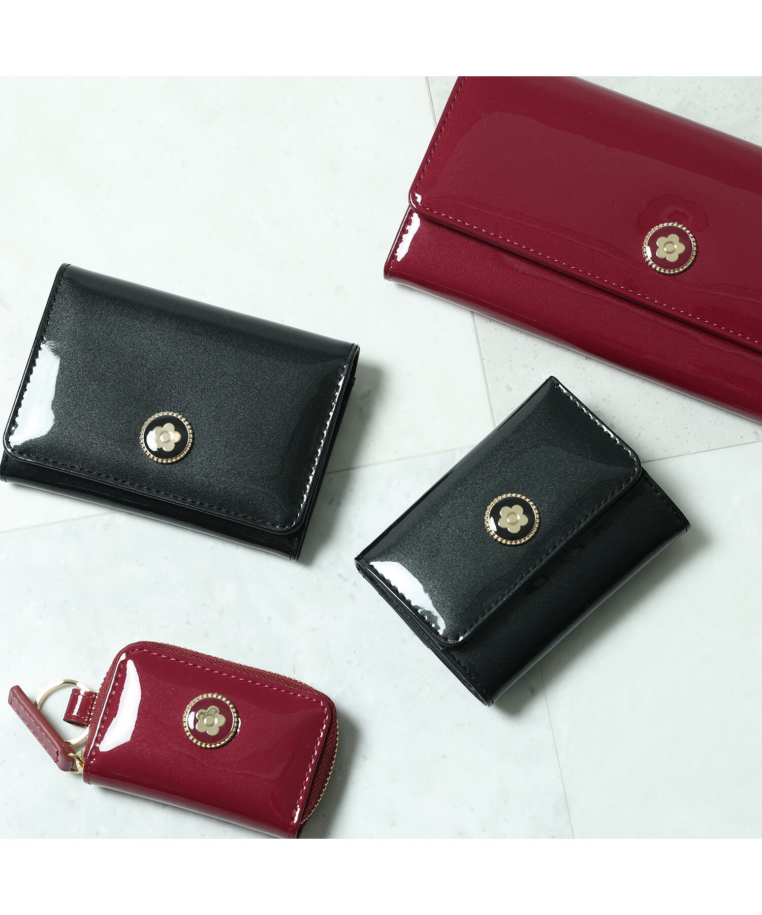MARY QUANT「ラメエナメル スマートキーケース」|キーケース|