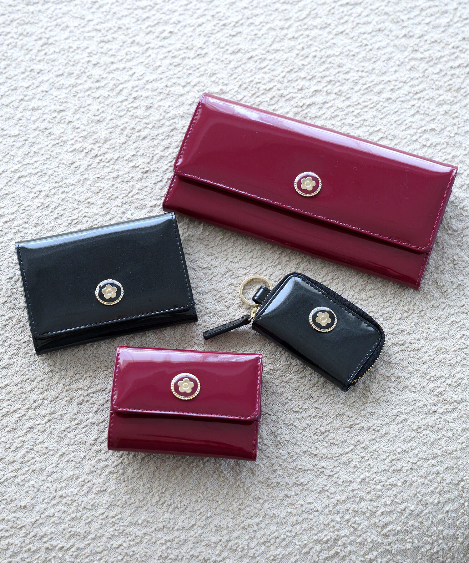 MARY QUANT「ラメエナメル スマートキーケース」|キーケース|