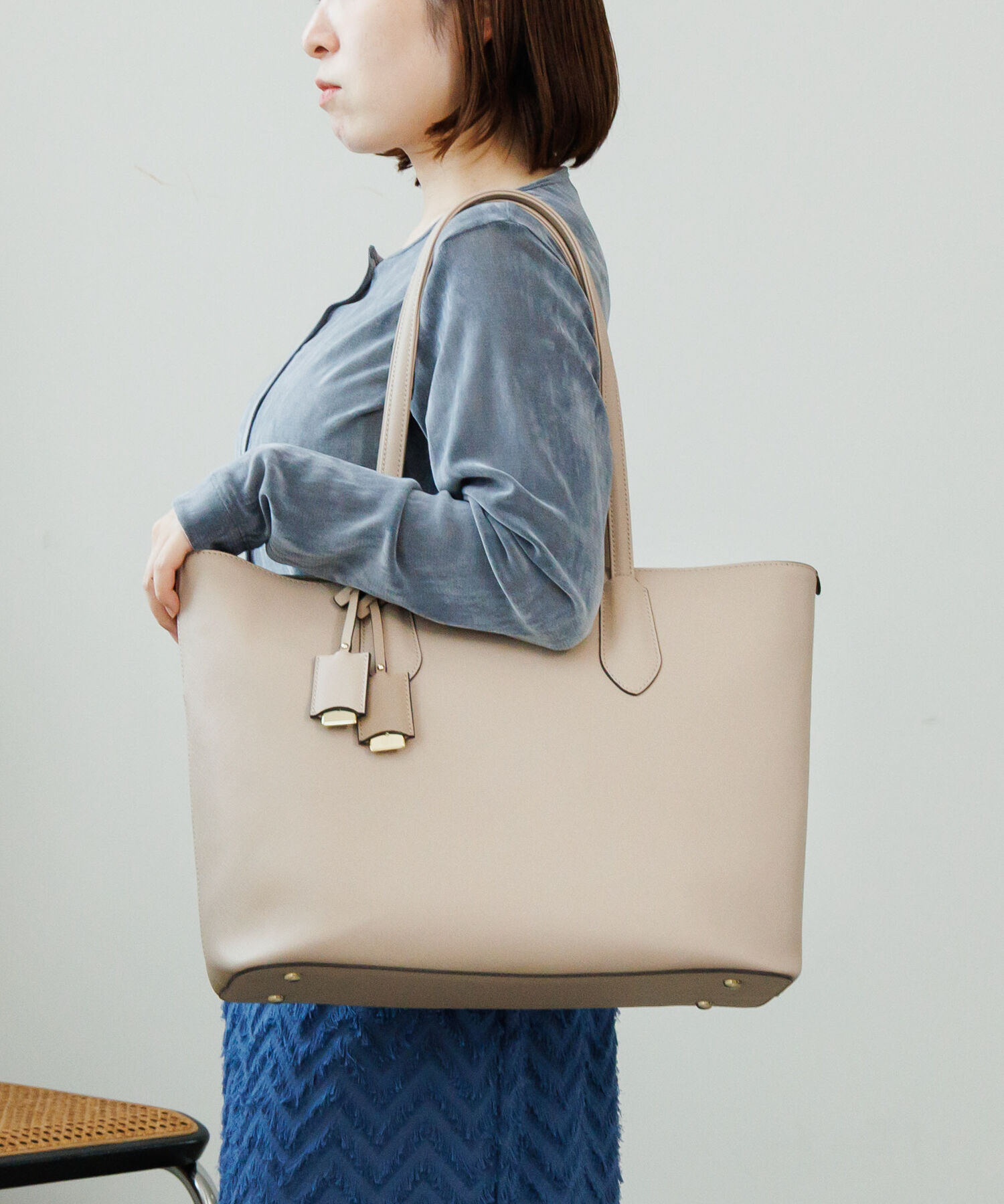 Jewelna Rose「Jewelna Rose  リタ・トートバッグ A4サイズ 16146」|トートバッグ|エクリュ