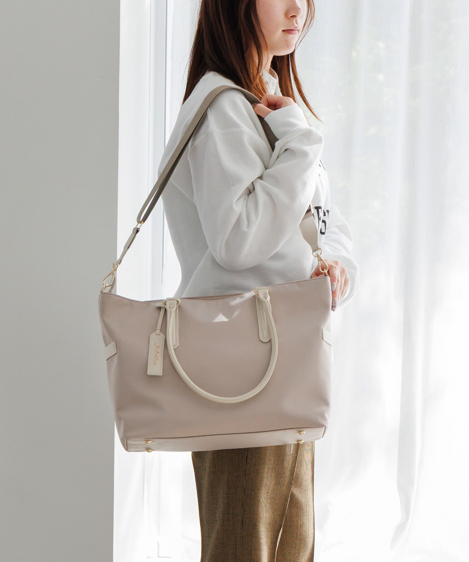 Jewelna Rose「Jewelna Rose グレタ ナイロントートバッグ A4 16251」|ショルダー・メッセンジャー|