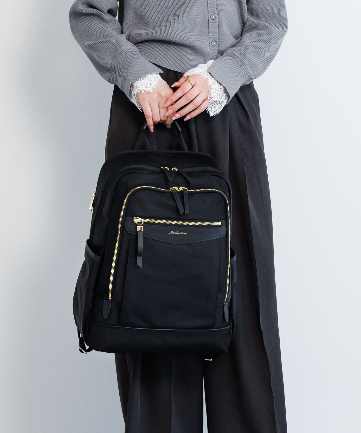 Jewelna Rose「Jewelna Rose/ジュエルナローズ リラ リュックサック  A4サイズ 14インチ収納 背面メッシュ 16362 バッグ」|リュック|