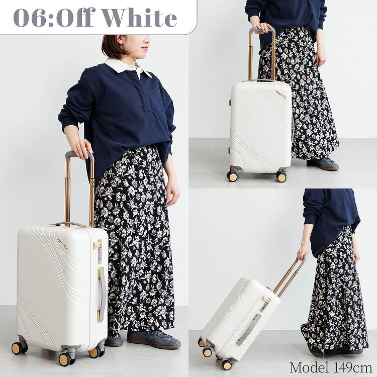 Jewelna Rose「Jewelna Rose メリエル スーツケース キャリーケース Sサイズ 35L 機内持ち込み 09371」|キャリーケース|