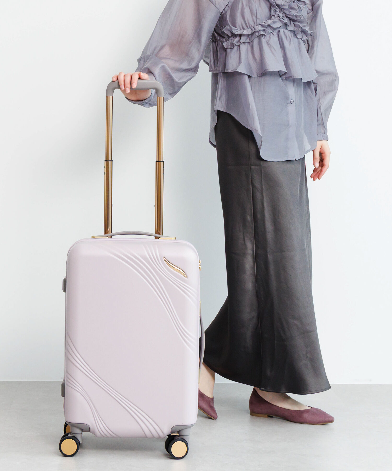 Jewelna Rose「Jewelna Rose メリエル スーツケース キャリーケース Sサイズ 35L 機内持ち込み 09371」|キャリーケース|ピンク