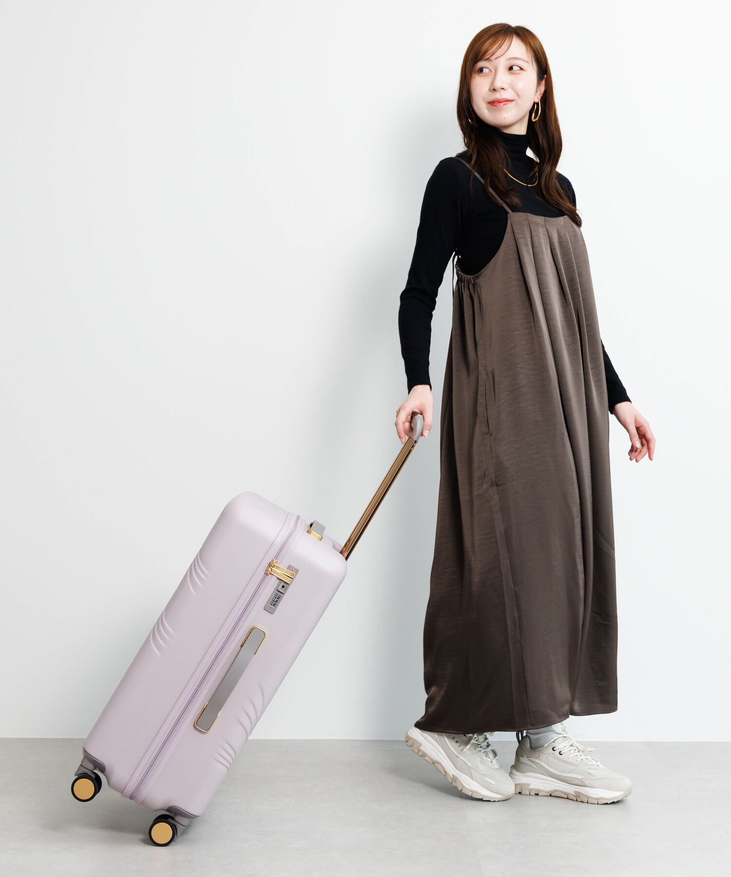 Jewelna Rose「Jewelna Rose メリエル スーツケース キャリーケース Mサイズ 63L 09372」|キャリーケース|