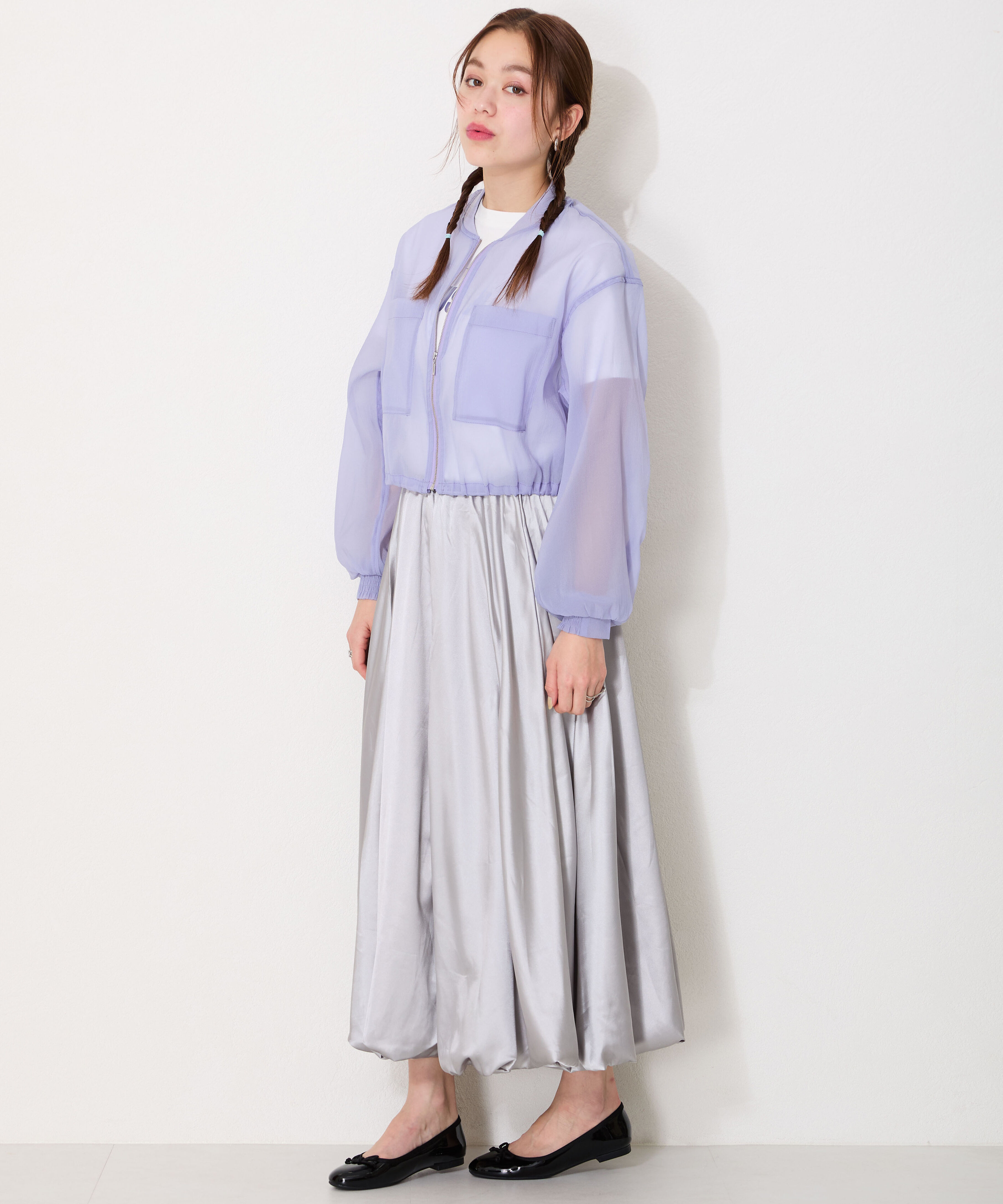ORiental TRaffic「【 WEB限定 】 バレエシューズ /R-4006 パンプス フラット 厚手クッション エナメル ヒール1cm」|パンプス|