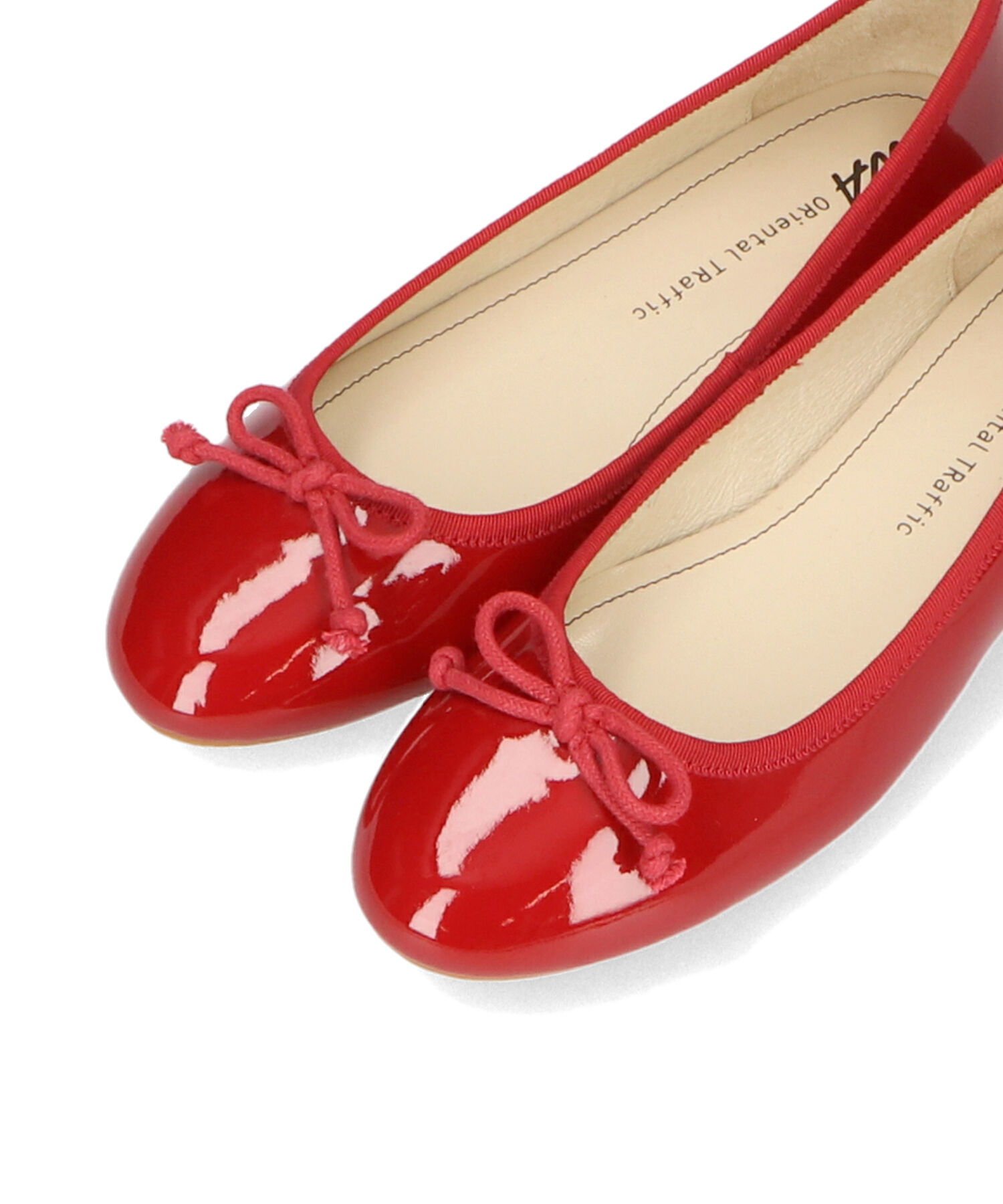ORiental TRaffic「【 WEB限定 】 バレエシューズ /R-4006 パンプス フラット 厚手クッション エナメル ヒール1cm」|パンプス|