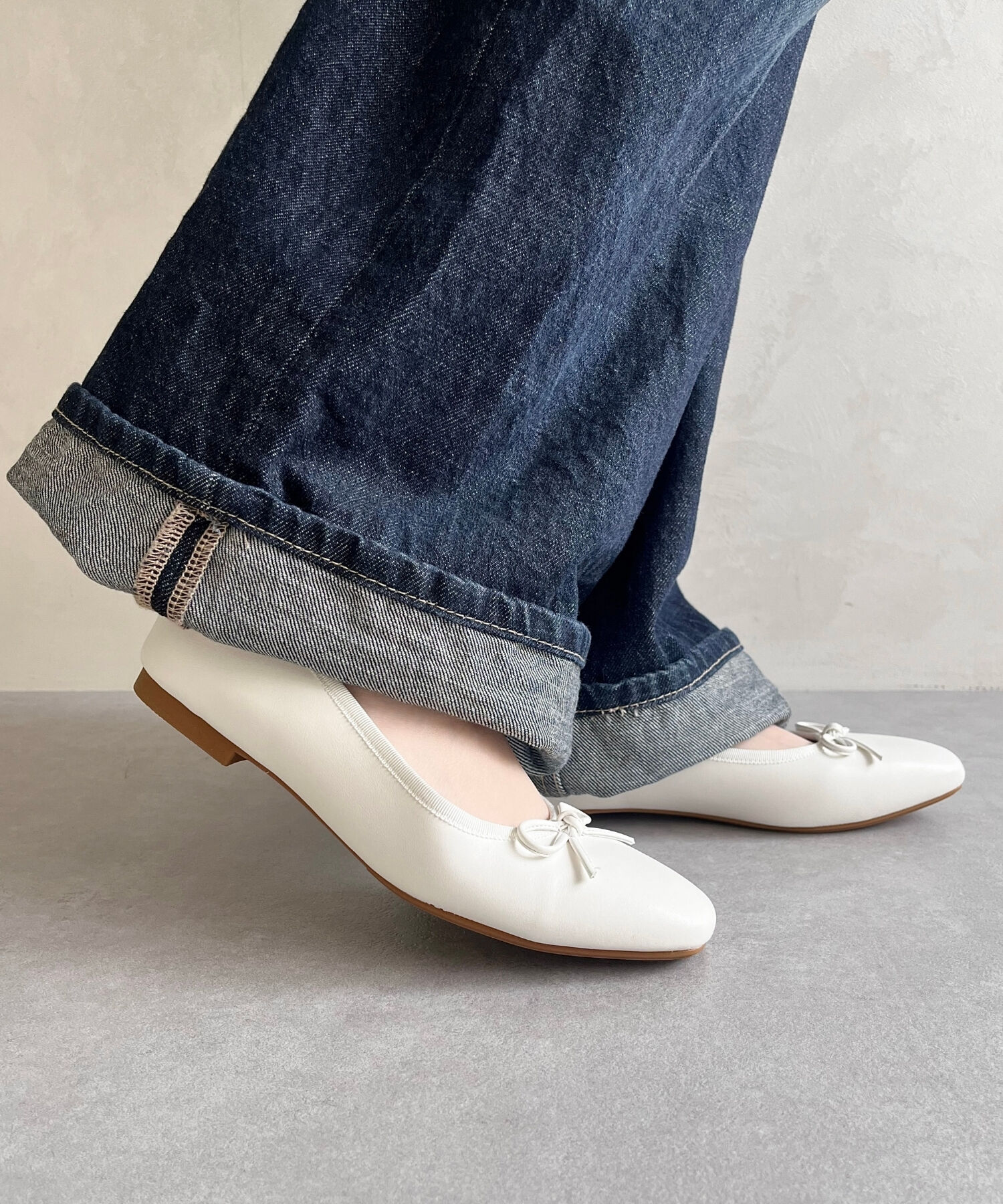 ORiental TRaffic「【 跳べるパンプス /　新色追加 】 バレエ シューズ /R-3208 厚手クッション フラット ヒール1ｃｍ」|パンプス|