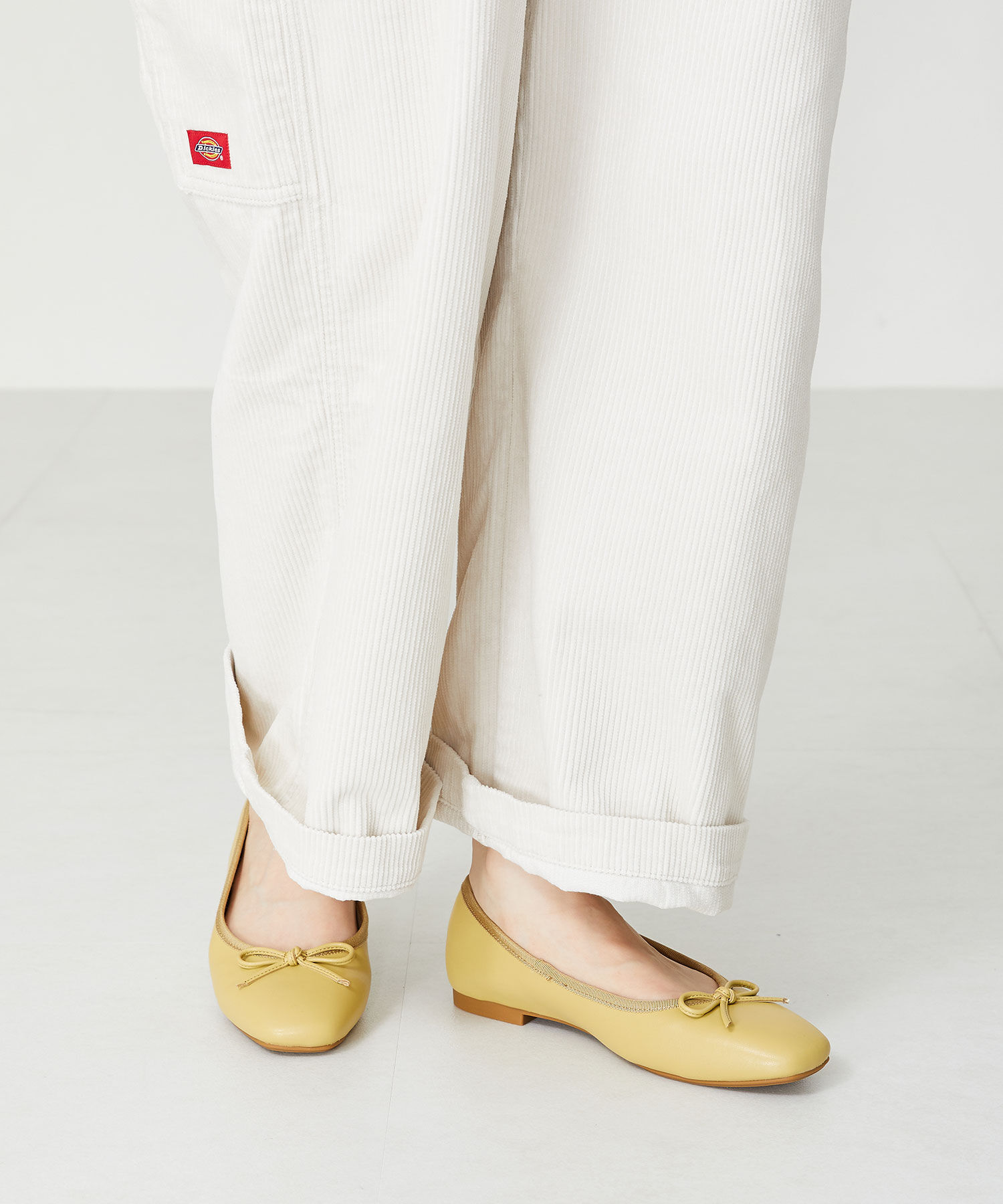 ORiental TRaffic「【 跳べるパンプス /　新色追加 】 バレエ シューズ /R-3208 厚手クッション フラット ヒール1ｃｍ」|パンプス|