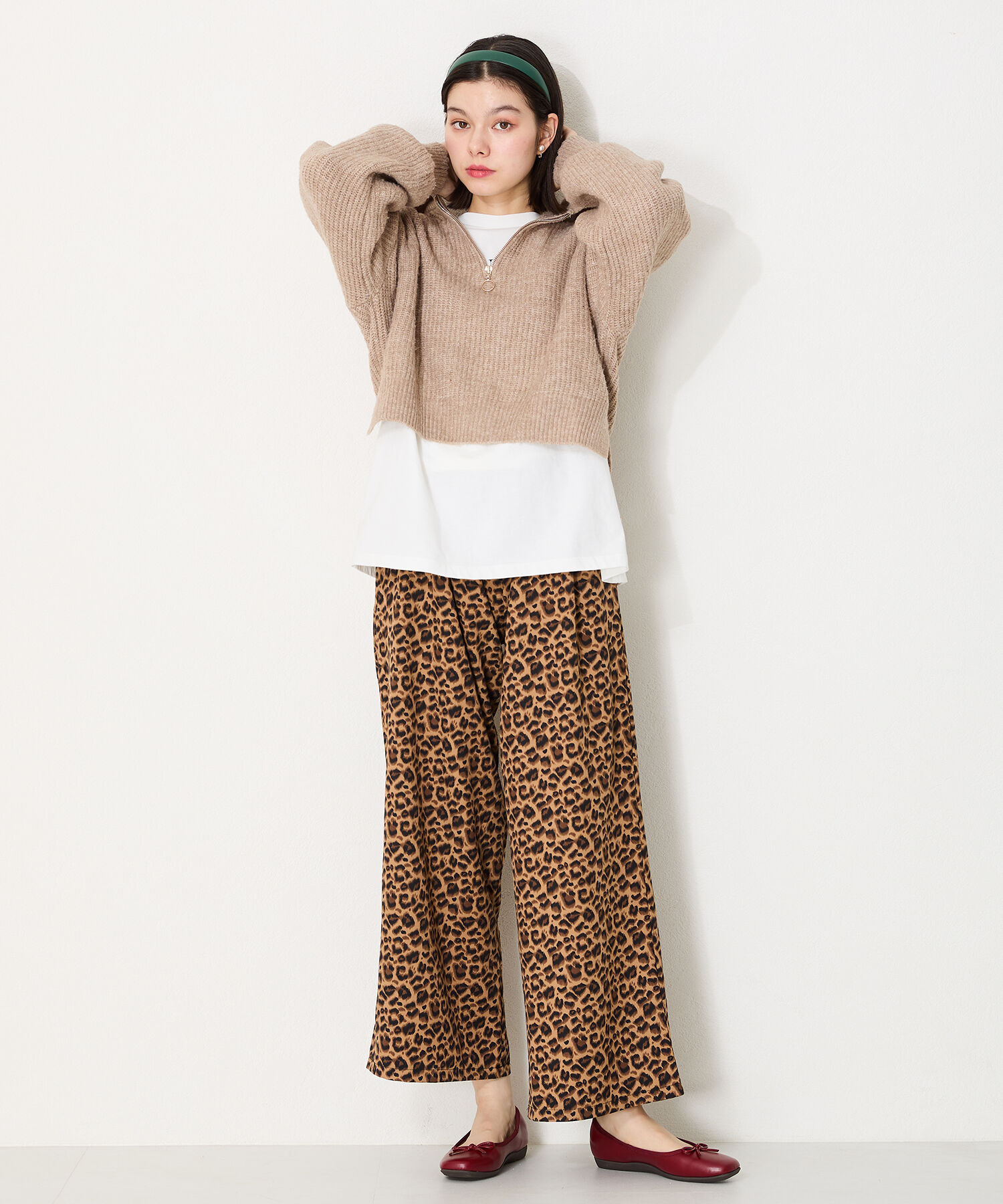 ORiental TRaffic「【WEB限定】 スクエアトゥ バレエシューズ /R-4009 フラット 軽い  厚手クッション ヒール1.8cm」|パンプス|