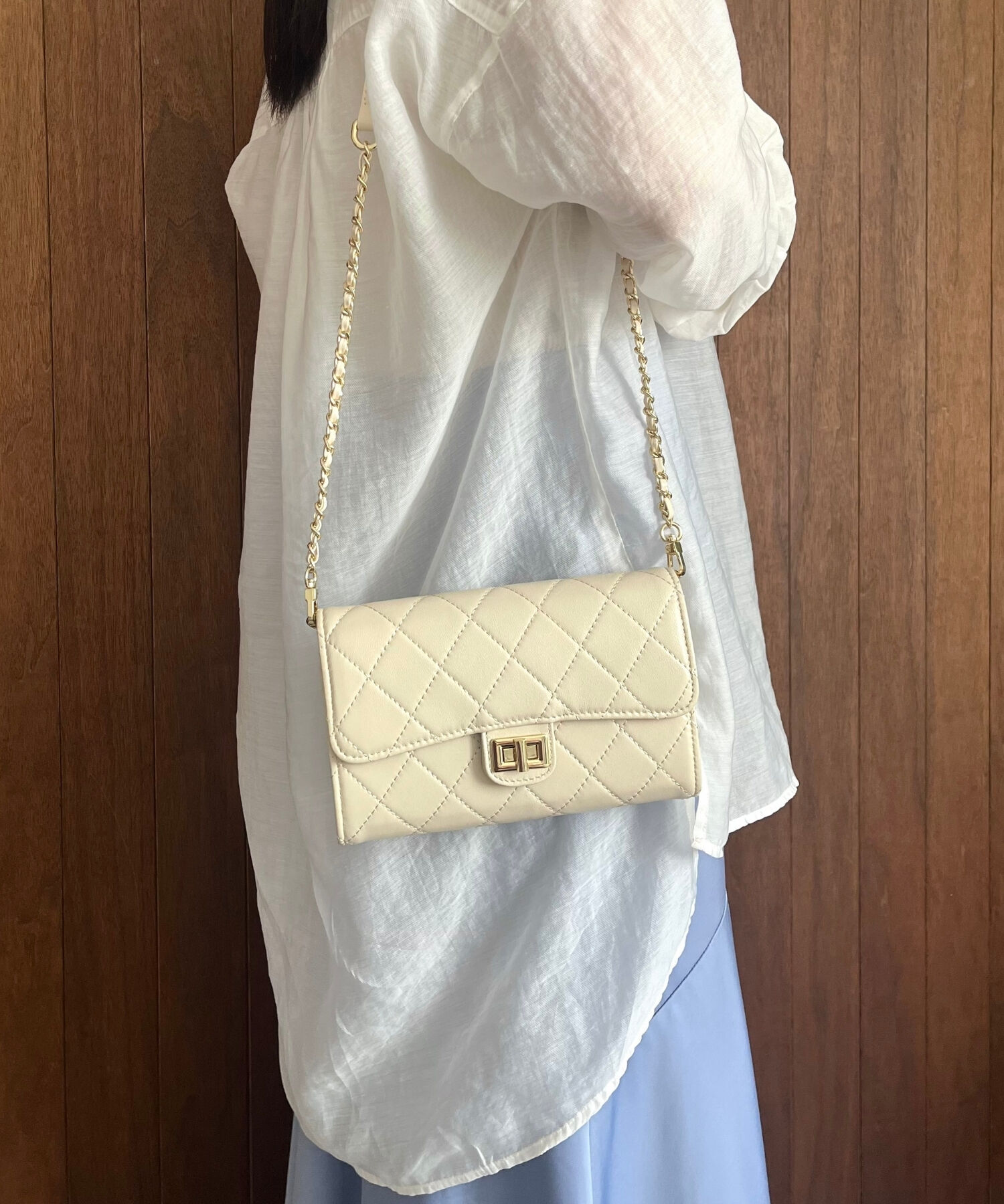 ORiental TRaffic「【BAG】キルティングお財布バッグ/BA-238 トレンド 人気 フェミニン カジュアル」|ショルダー・メッセンジャー|