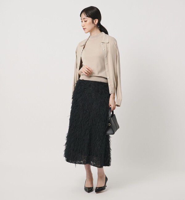 UNITED ARROWS「５分袖 ミニ ハイネック ニット ‐ウォッシャブル‐」|ニット・セーター|