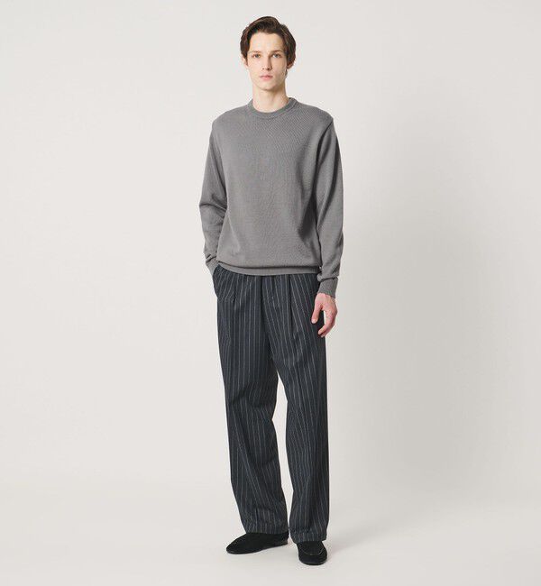 UNITED ARROWS「YAMAGATA ミドルゲージ クルーネック ニット」|ニット・セーター|