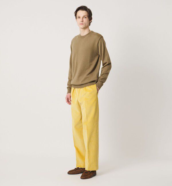 UNITED ARROWS「YAMAGATA ミドルゲージ クルーネック ニット」|ニット・セーター|