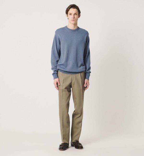 UNITED ARROWS「YAMAGATA ミドルゲージ クルーネック ニット」|ニット・セーター|