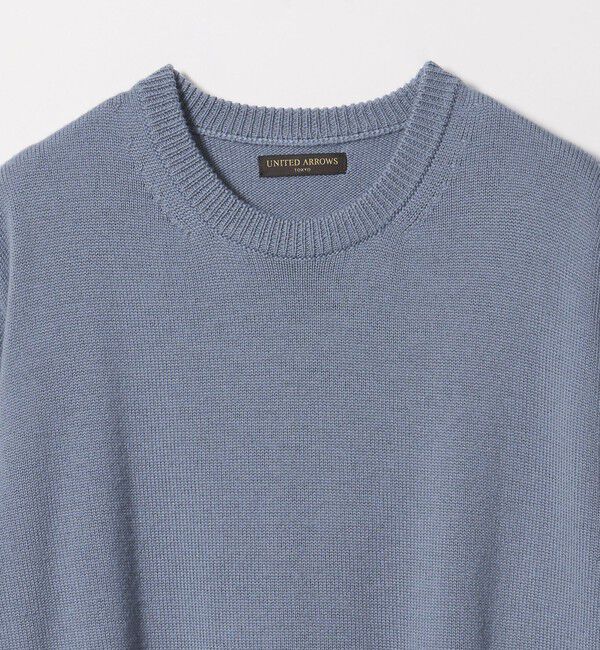UNITED ARROWS「YAMAGATA ミドルゲージ クルーネック ニット」|ニット・セーター|