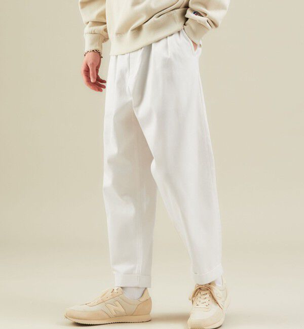 UNITED ARROWS green label relaxing「【別注】【WEB限定】＜3/2 WORKS＞GLR 2プリーツ チノパンツ」|チノ|