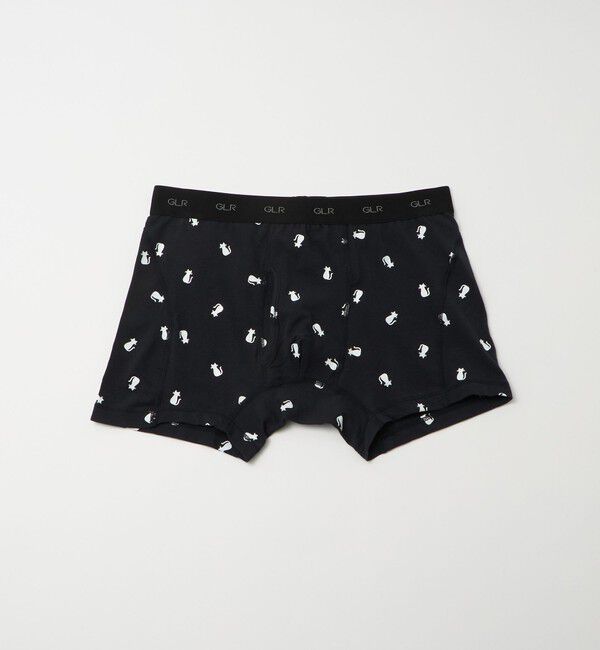 UNITED ARROWS green label relaxing「ファイン オーガニック キャット ボクサーパンツ」|インナー|BLACK