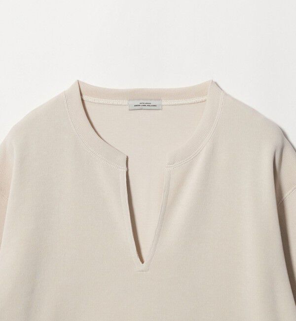 UNITED ARROWS green label relaxing「【WEB限定】＜at ease＞ダブルフェイス Vネック プルオーバー カットソー」|Tシャツ・カットソー|
