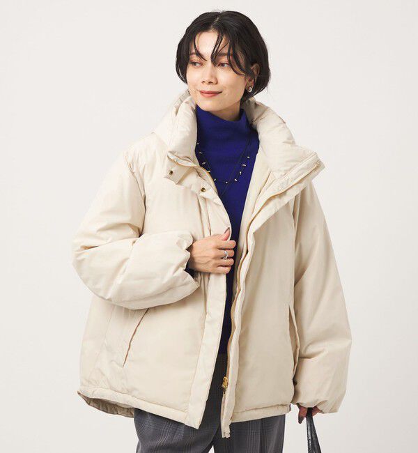 UNITED ARROWS green label relaxing「フーディー ダウン ウォッシャブル 撥水」|ダウン|OFF WHITE