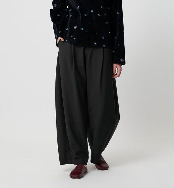 BEAUTY&YOUTH UNITED ARROWS「ポリエステルブレンド カーブパンツ」|スラックス|