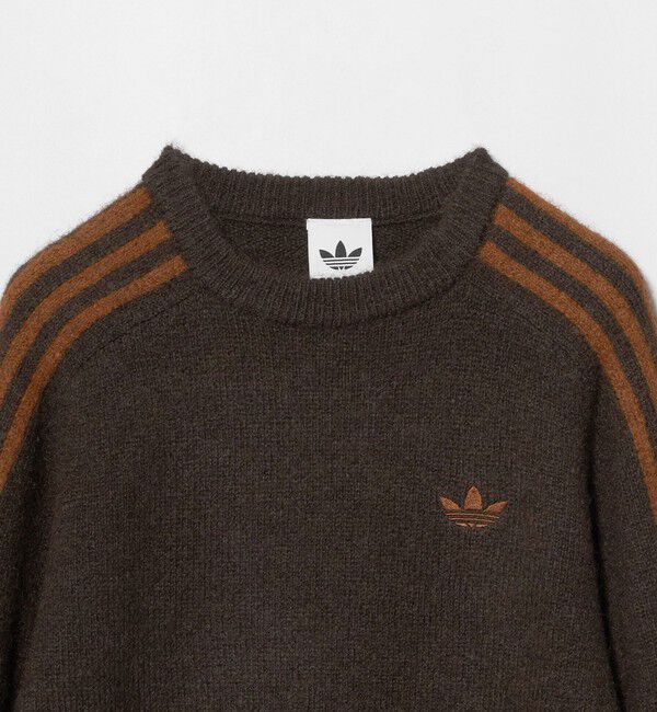 BEAUTY&YOUTH UNITED ARROWS「＜adidas Originals＞スリーストライプス フラッフィー ニットプルオーバー」|ニット・セーター|