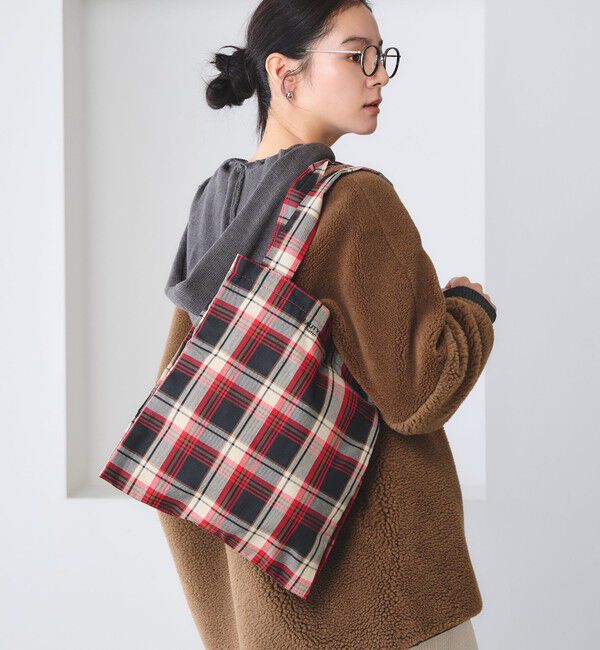 BEAUTY&YOUTH UNITED ARROWS「チェック パッカブル トートバッグ」|トートバッグ|