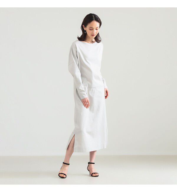 BEAMS SELECTION for WOMEN「【別注】スタイリスト佐藤佳菜子 &times; SLOANE / 淑女のロンT ワンピース」|ワンピース|LIGHTGREY