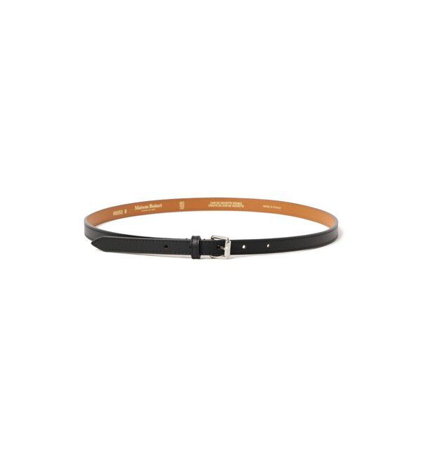 BEAMS SELECTION for WOMEN「MAISON BOINET / ナッパ レザーベルト 15mm」|ベルト|BLACK/SILVER