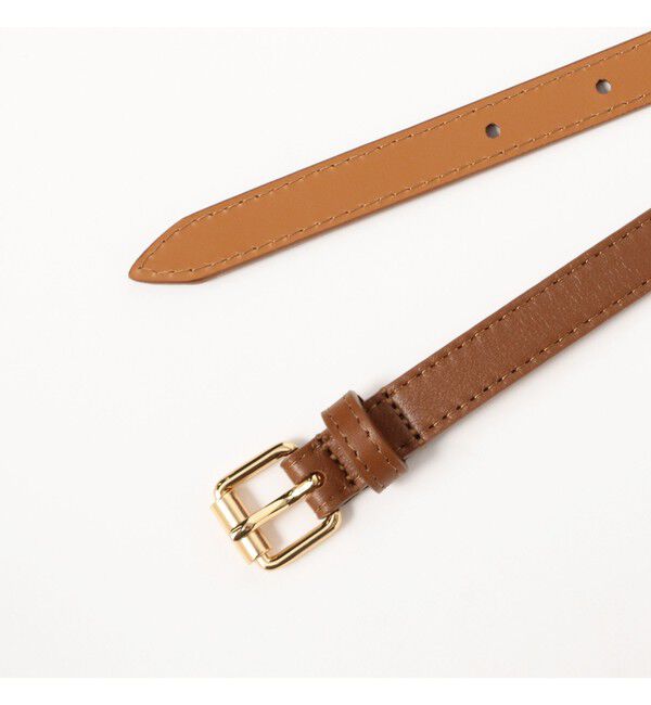 BEAMS SELECTION for WOMEN「MAISON BOINET / ナッパ レザーベルト 15mm」|ベルト|