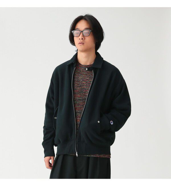 BEAMS「【別注】Champion / リバースウィーブ（R）ジップアップ ブルゾン」|ブルゾン・スタジャン|