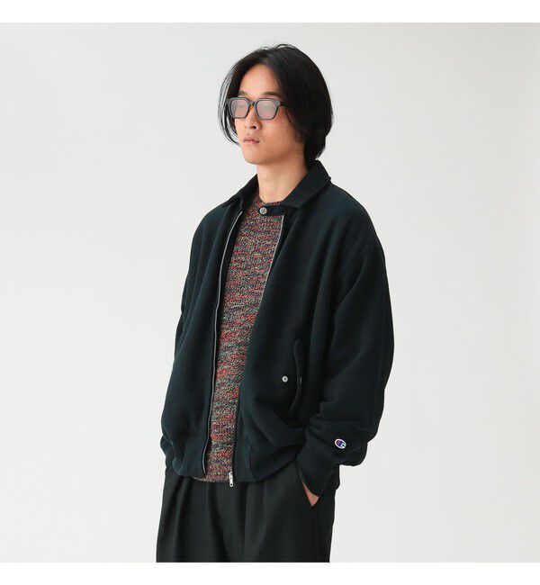 BEAMS「【別注】Champion / リバースウィーブ（R）ジップアップ ブルゾン」|ブルゾン・スタジャン|