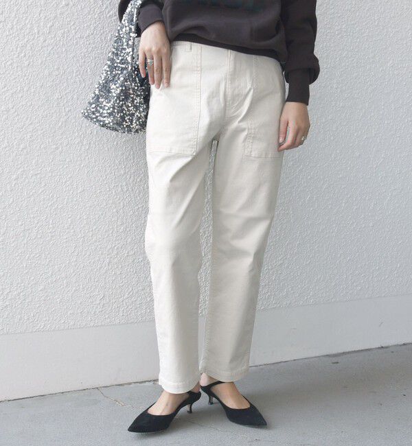 SHIPS for women「【WEB限定】ストレッチ ベーシック ベイカー パンツ」|その他|