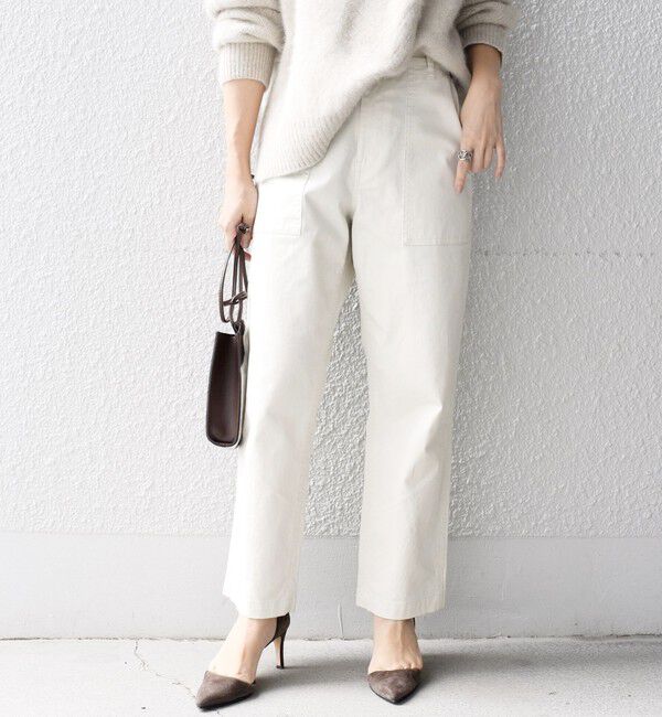SHIPS for women「【WEB限定】ストレッチ ベーシック ベイカー パンツ」|その他|