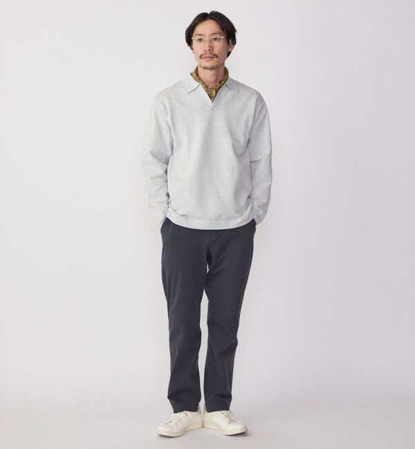 SHIPS「SHIPS:〈手洗い可能〉14ゲージ TEXBRID(R) ミラノリブ スキッパー ポロシャツ」|Tシャツ・カットソー|