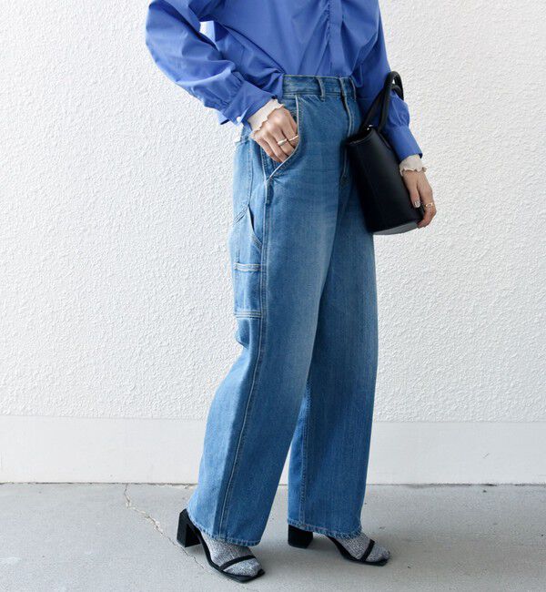 SHIPS any「〈洗濯機可能〉コクーンペインター デニムパンツ［SHIPS any DENIM］」|デニム|