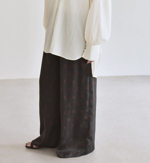 quaranciel「quaranciel:〈手洗い可能〉モノグラム ドット リラックス ワイド パンツ」|その他|