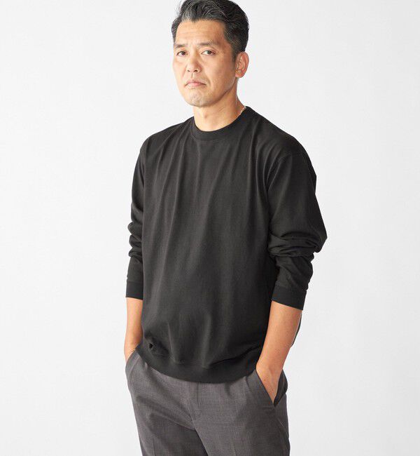 SHIPS「SHIPS: AUTHENTIC コットン スウェット ロングスリーブ Tシャツ」|Tシャツ・カットソー|