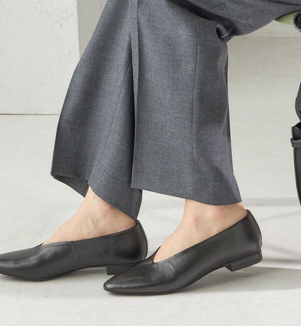 SHIPS for women「Vカット フラット パンプス」|パンプス|