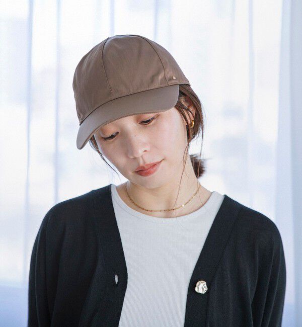 quaranciel「quaranciel:〈UVカット/接触冷感/撥水加工/手洗い可能〉ラスター キャップ」|キャップ・キャスケット|