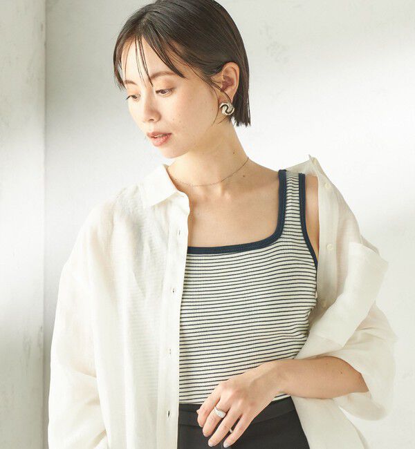 SHIPS for women「【SHIPS別注】miller: 2パック 2WAY タンクトップ」|タンクトップ|
