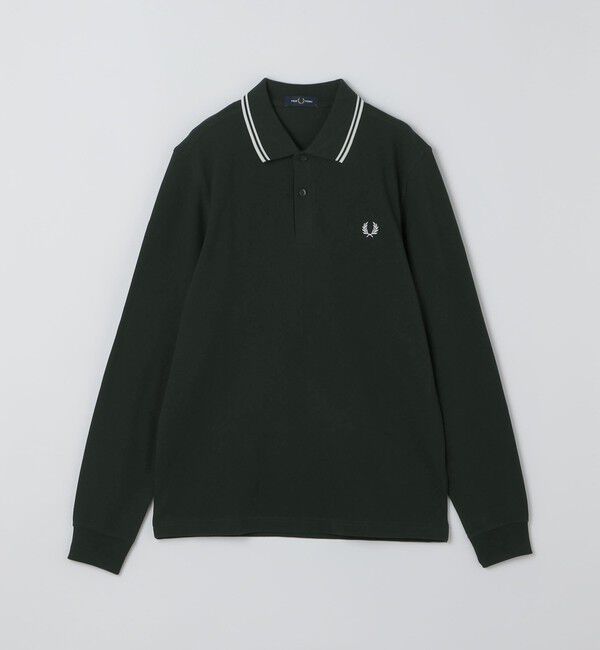 SHIPS「FRED PERRY: M3636  TW/TIPPED LONG SLEEVE」|ポロシャツ|ダークオリーブ