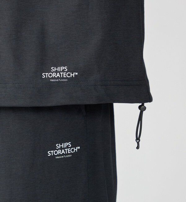 SHIPS「【WEB限定】〈接触冷感・吸水速乾等〉STORATECH(TM) スピンドルTシャツ＋イージーパンツ セットアップ」|その他|