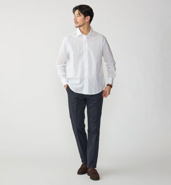 SHIPS「〈手洗い可能〉ウォッシャブル バルドマン コットンストレッチ ツイル スラックス」|スラックス|