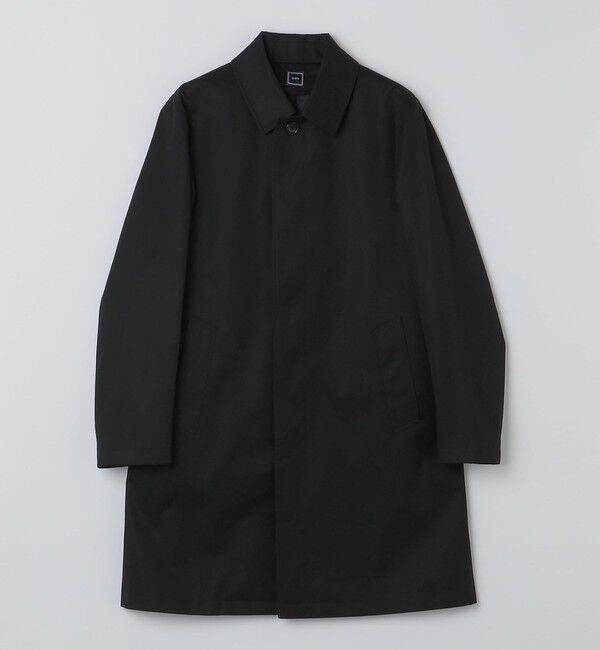SHIPS「〈撥水加工〉シンサレート ライナー付き VENTILE(R) コットン ステンカラー コート」|ステンカラーコート|ブラック
