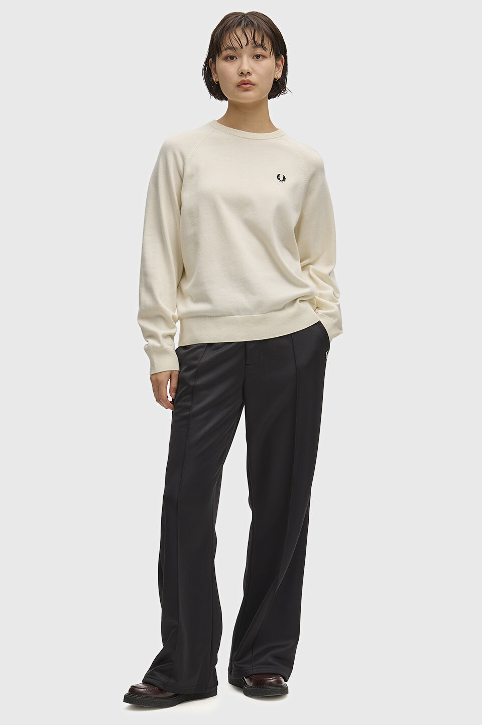 FRED PERRY 「FRED PERRY／Crew Neck Jumper／ロゴクルーネックニット」|Tシャツ・カットソー|