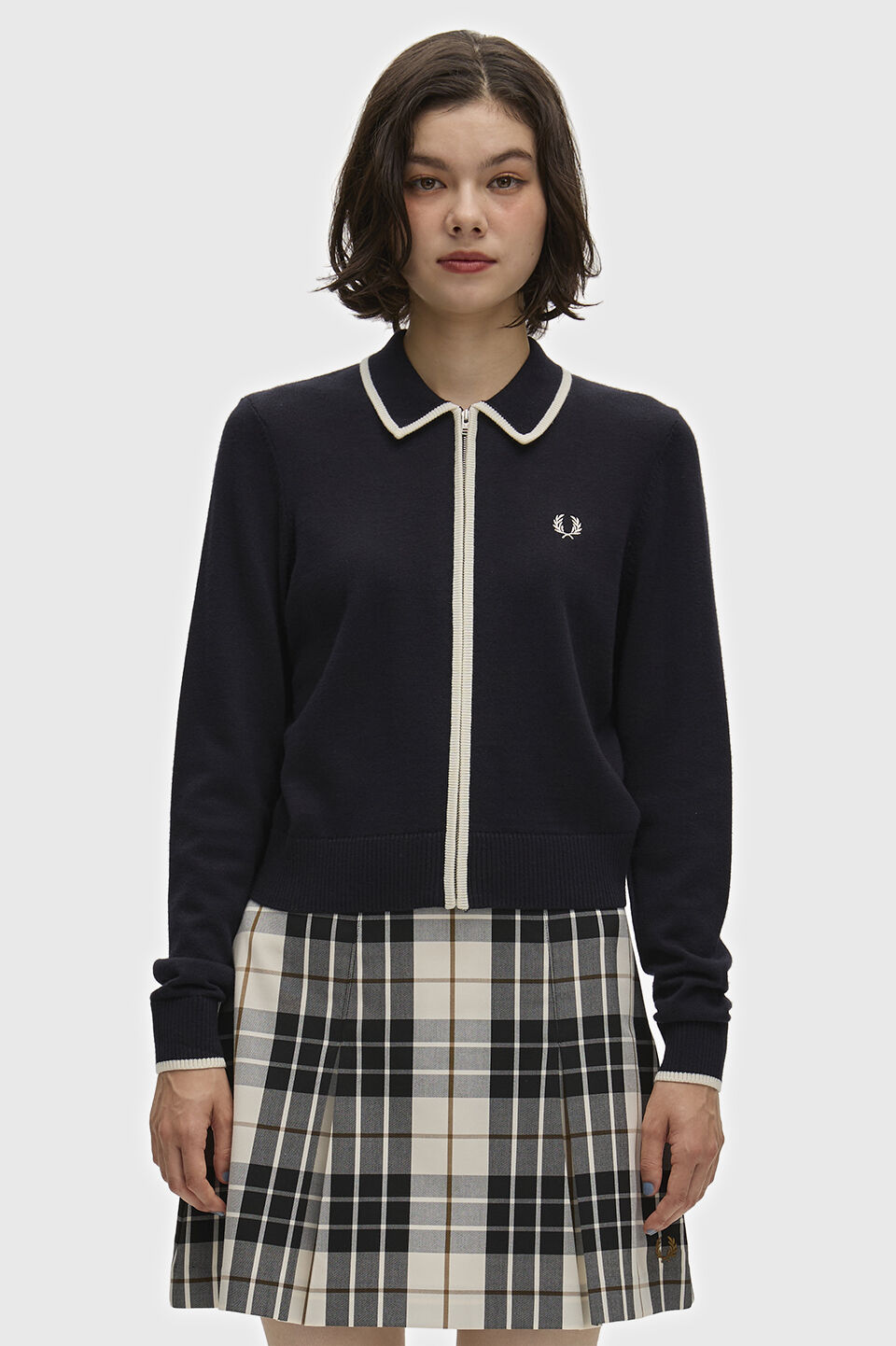 FRED PERRY 「FRED PERRY／Zip-Through Knitted Shirt／ジップスルーニットシャツ」|ニット・セーター|