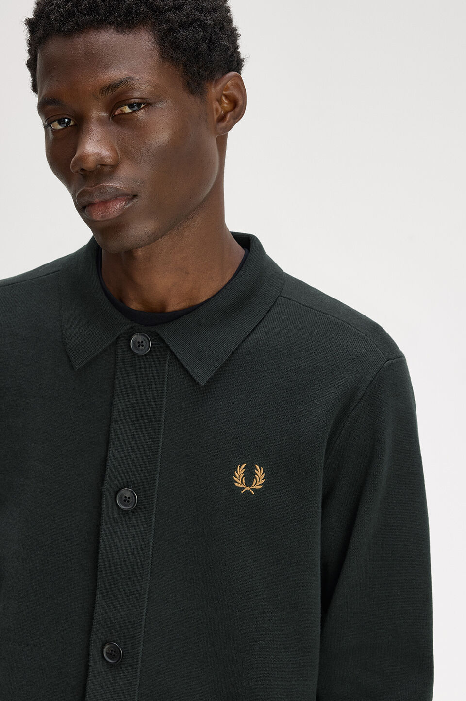 FRED PERRY 「FRED PERRY／KNITTED OVERSHIRT／ニットオーバーシャツ」|ニット・セーター|
