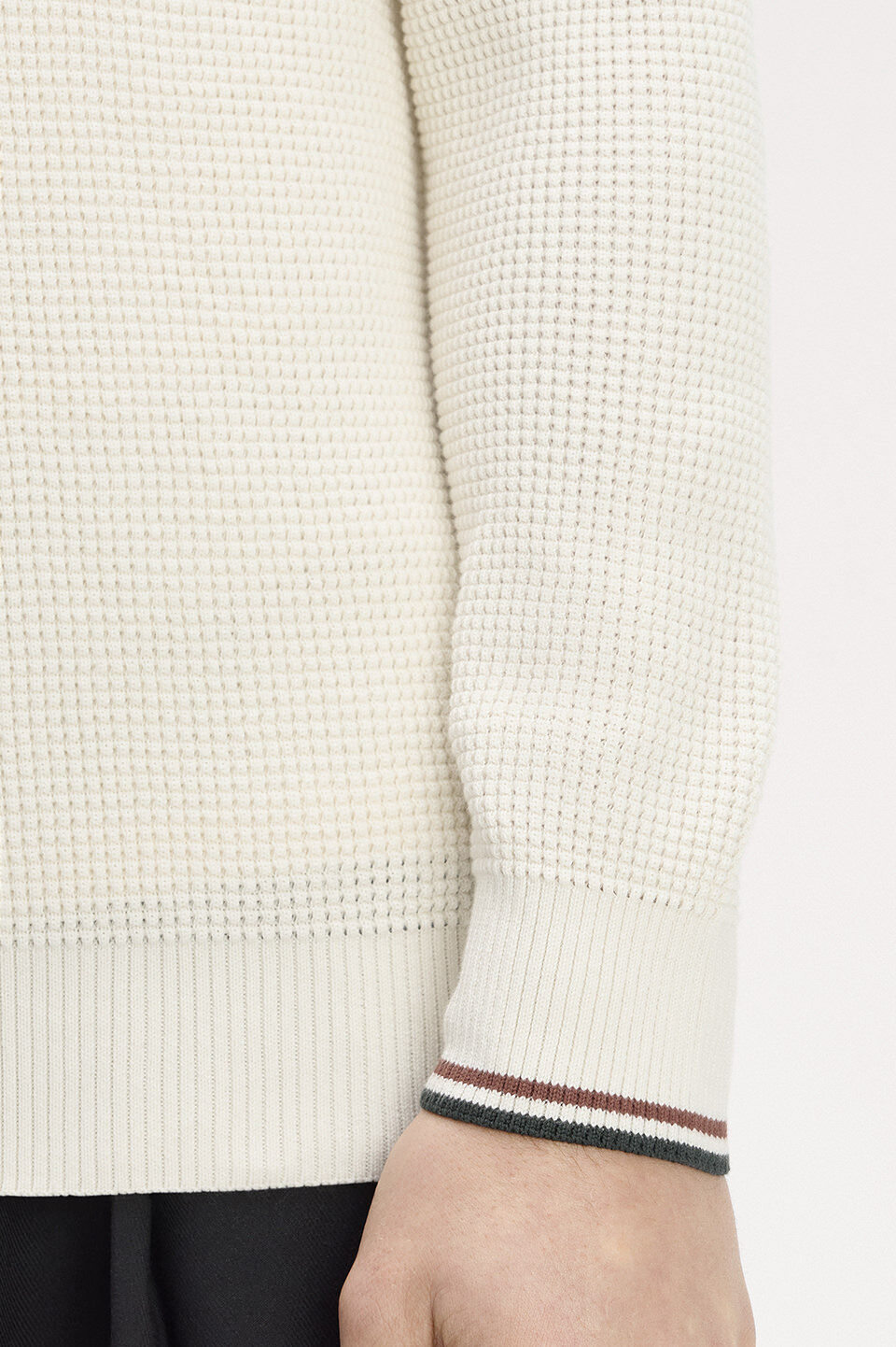 FRED PERRY 「FRED PERRY／Waffle Stitch Half Zip Jumper／ワッフルステッチハーフジップニット」|ニット・セーター|